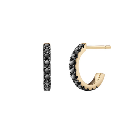 Ayda Studs | Rubies & Black Diamonds