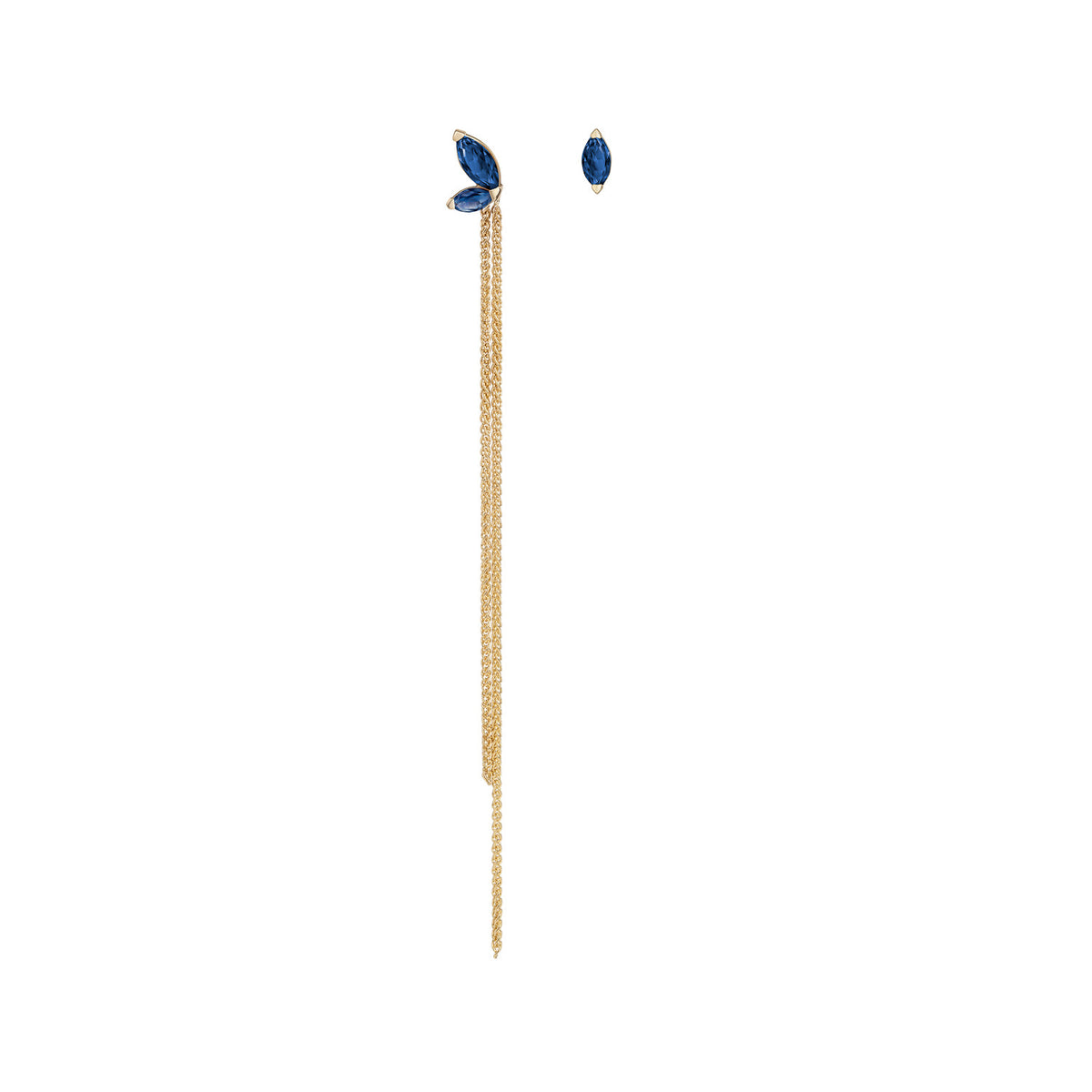 Selin Kent 14K Defne Mismatch Earrings with Sapphire