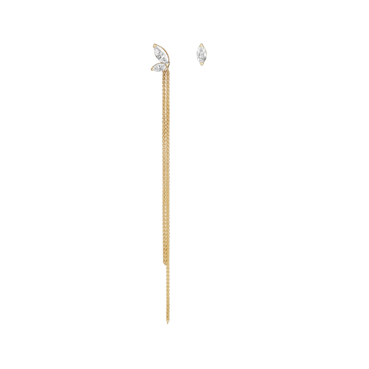 Selin Kent 14K Defne Mismatch Earrings with Diamonds