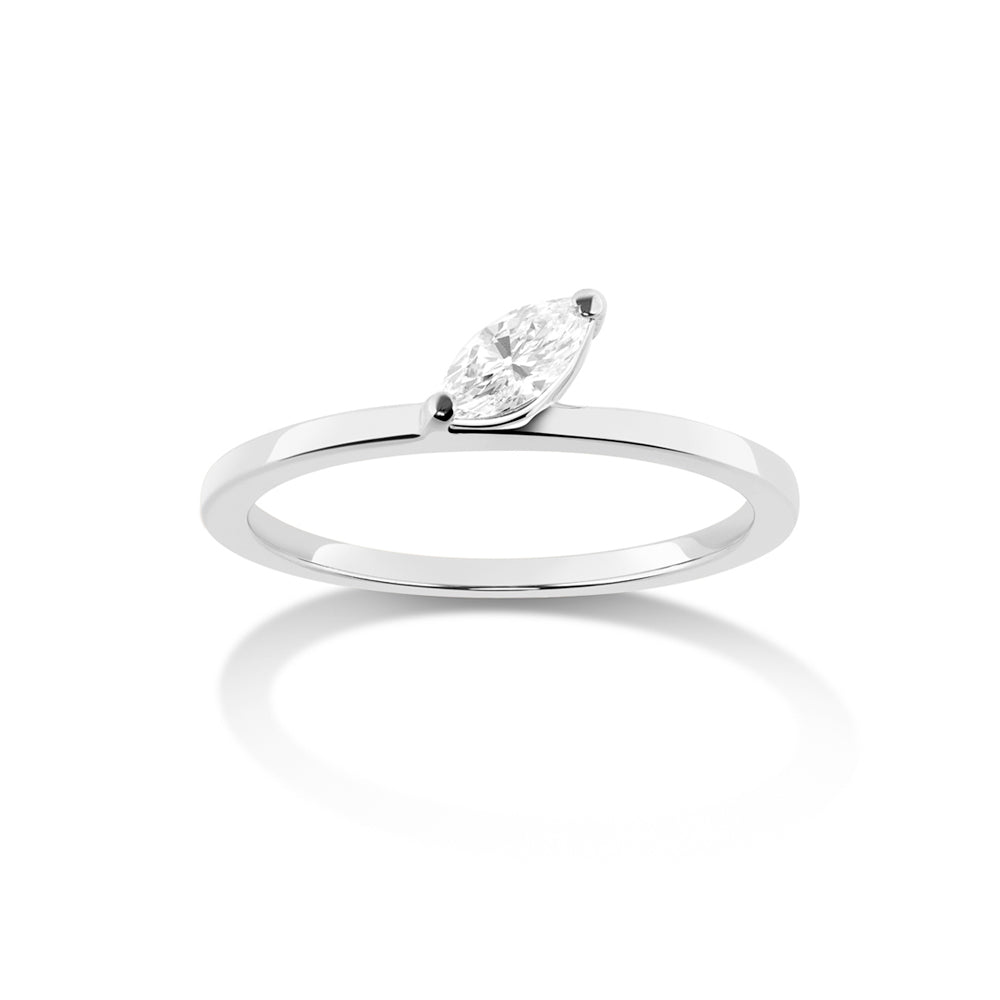 Defne Ring | White Diamond