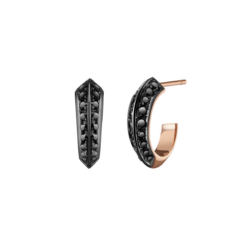 Charlotte Mini Pavé Studs | Black Diamonds