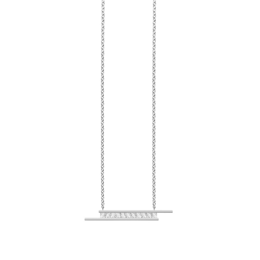 Selin Kent 14K Elena Necklace with Princess Cut White Diamonds