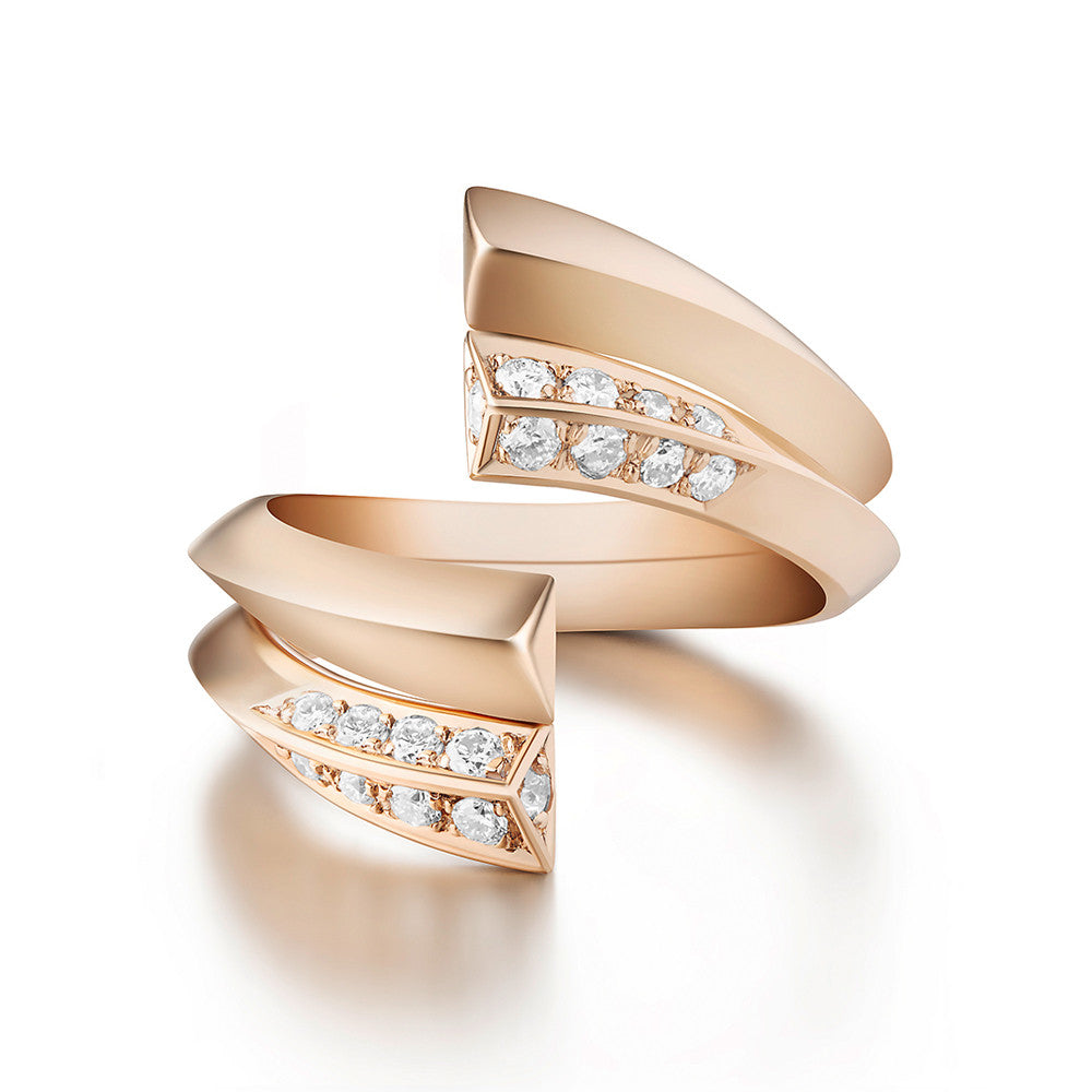 Selin Kent 14K Eva Set Ring with White Diamonds