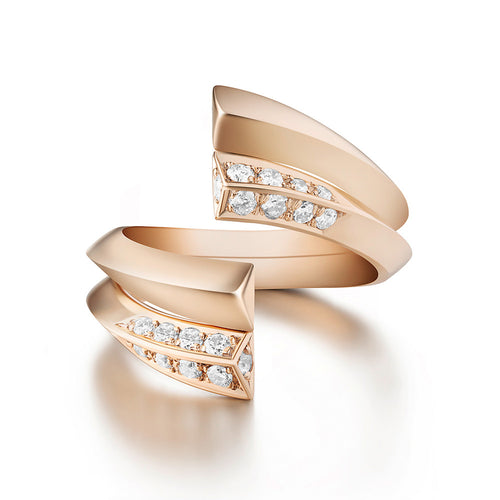 Selin Kent 14K Eva Set Ring with White Diamonds