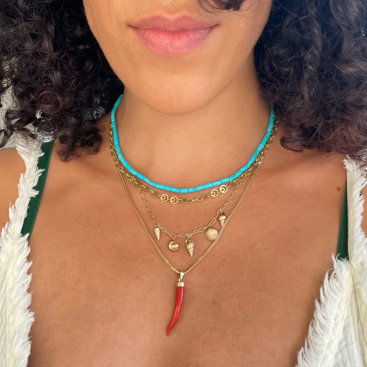 Turquoise Tubes Necklace