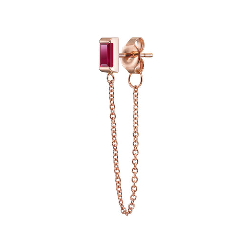 Galana Chain Earrings | Ruby