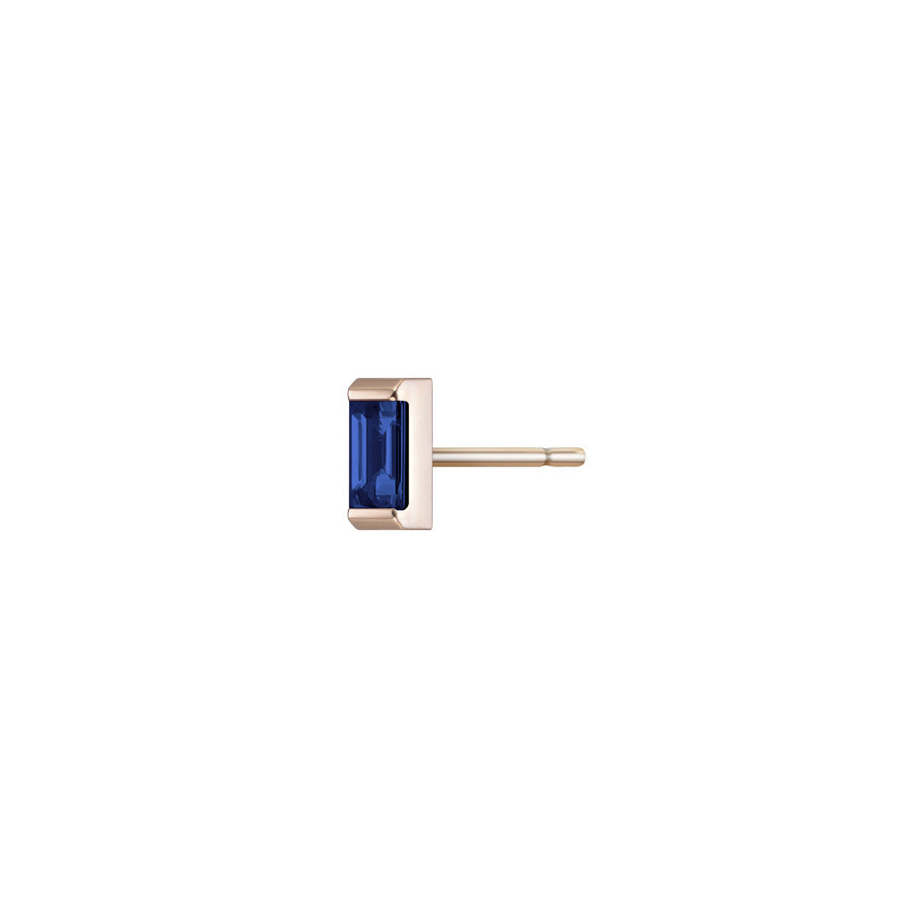 Selin Kent 14K Galana Stud with Sapphire Baguette