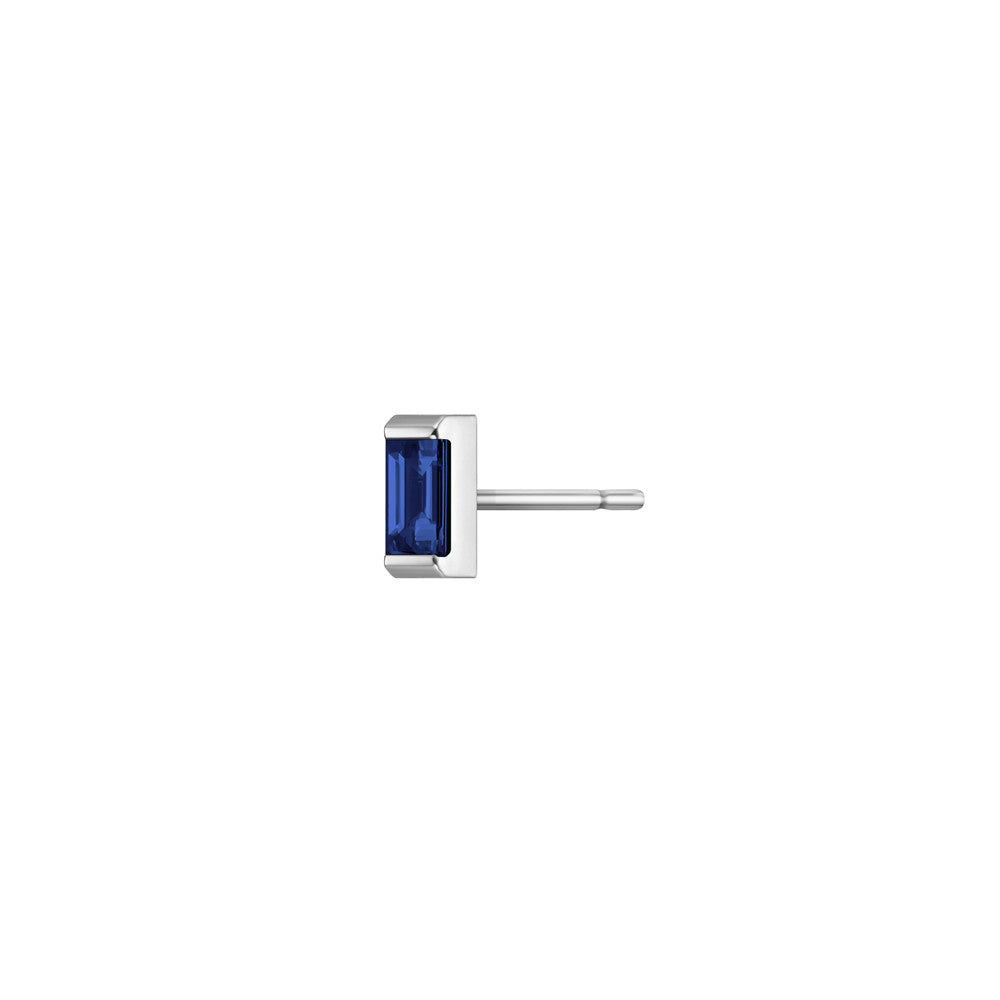 Selin Kent 14K Galana Stud with Sapphire Baguette
