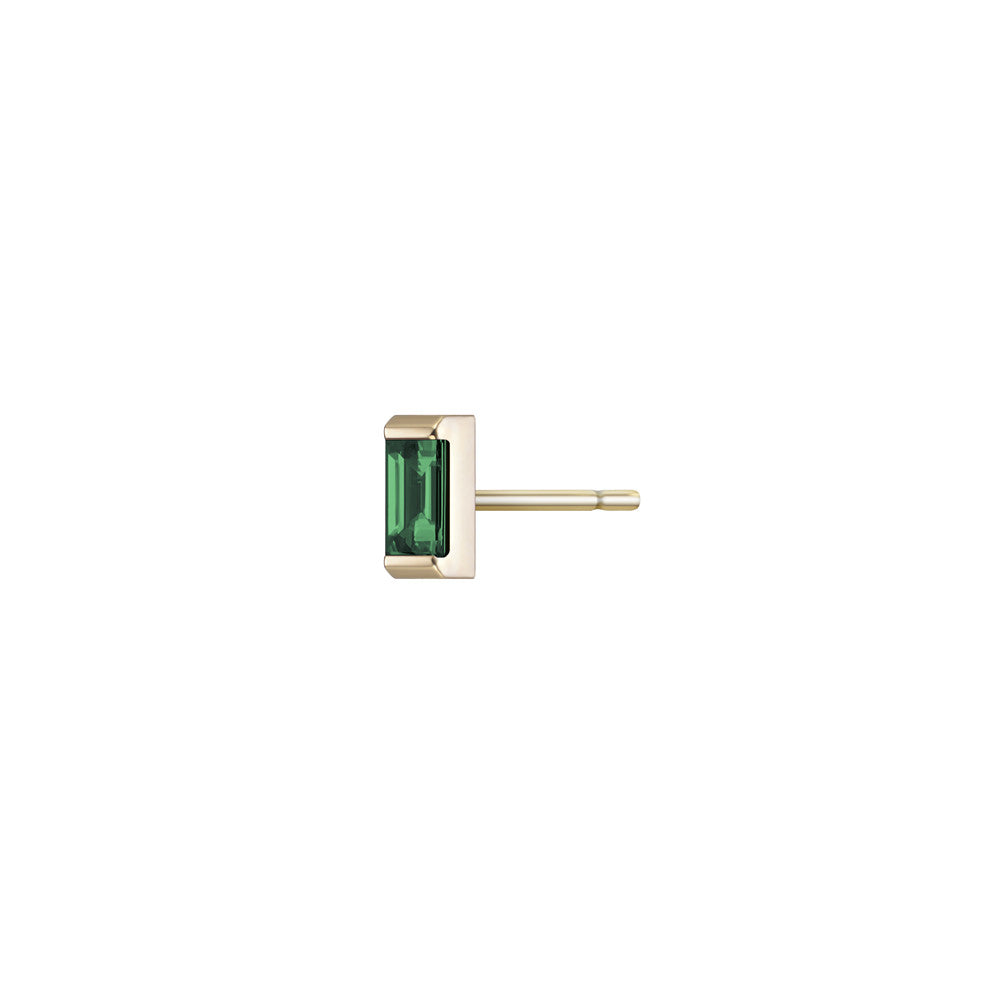 Selin Kent 14K Galana Stud with Emerald Baguette