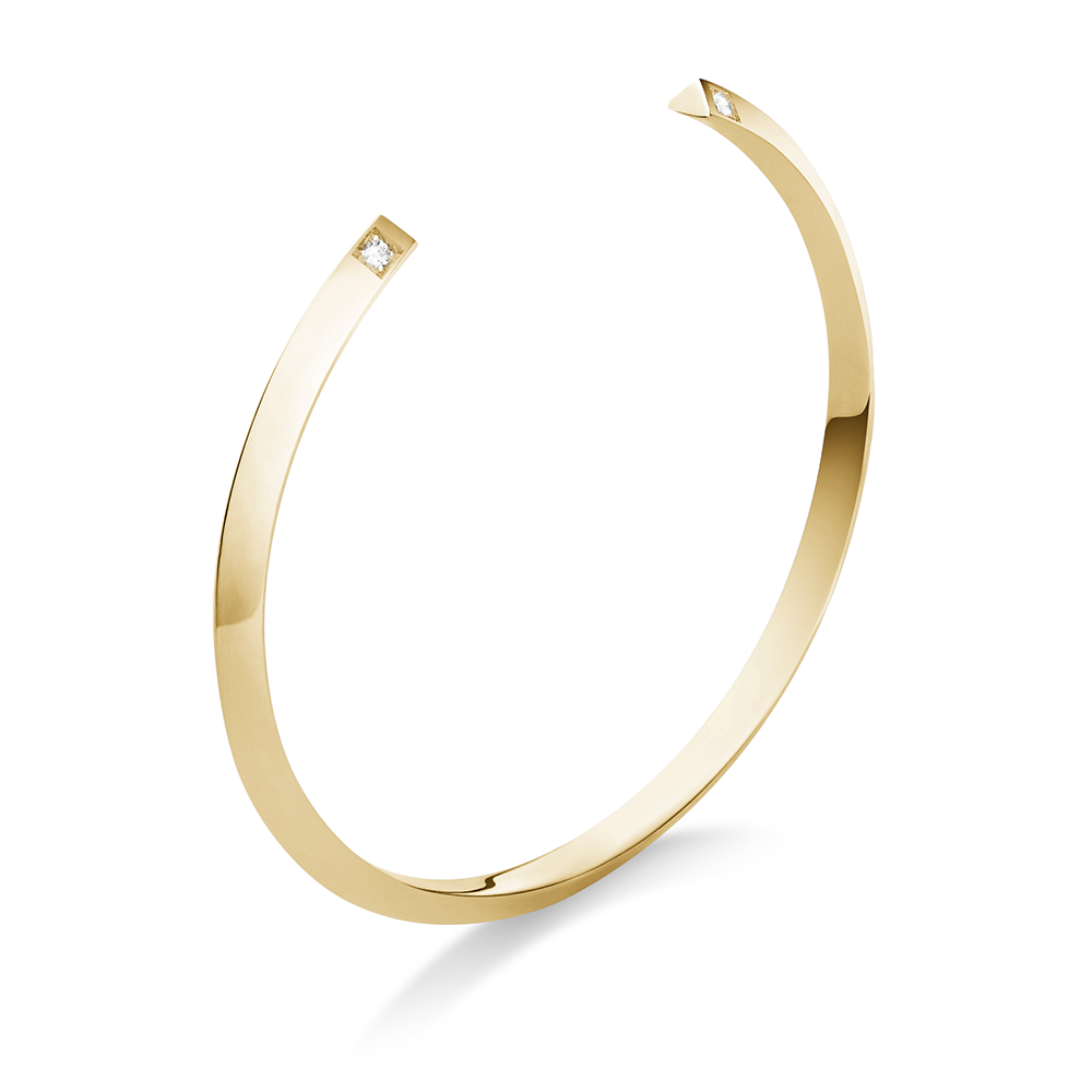 Selin Kent 14K Greta Cuff with Four White Diamonds