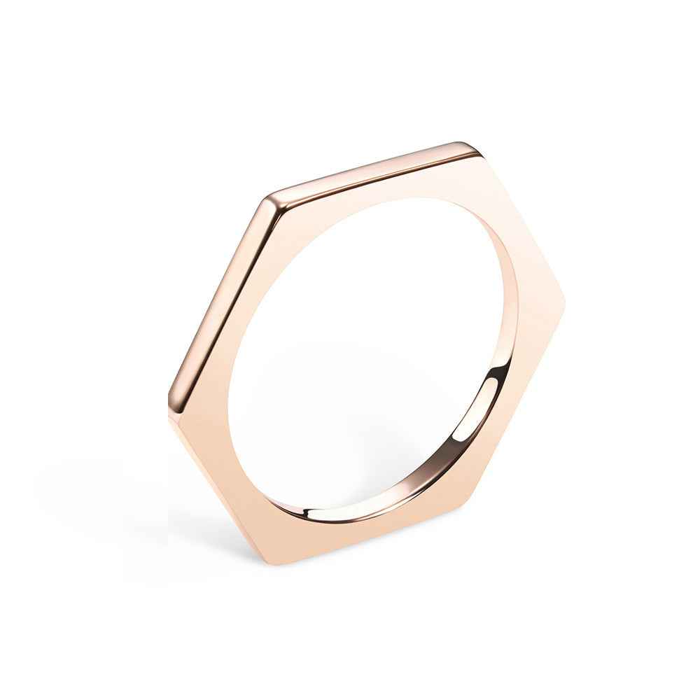 Selin Kent 14K Hex Ring 