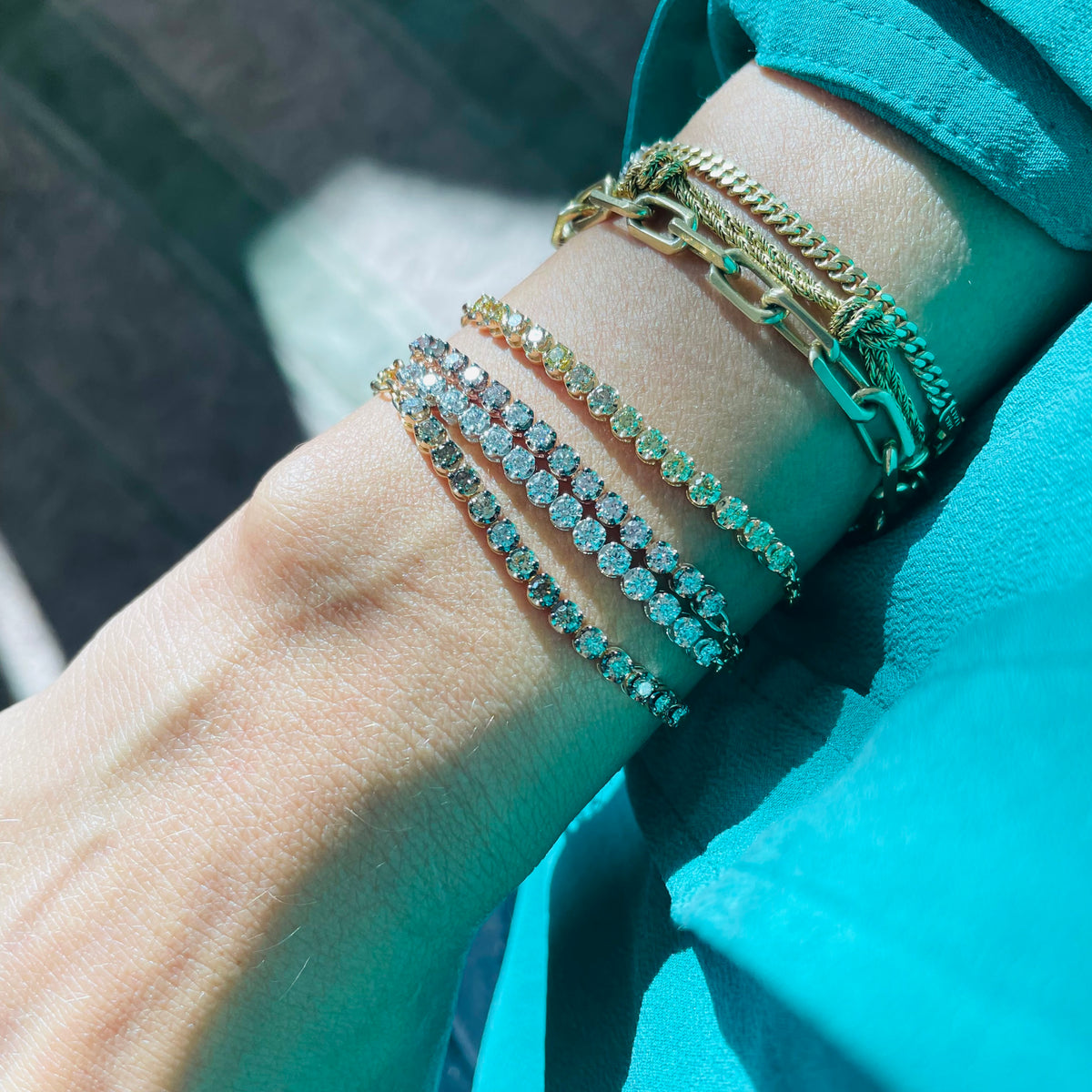 Terra Incognita Simone Partial Tennis Bracelet