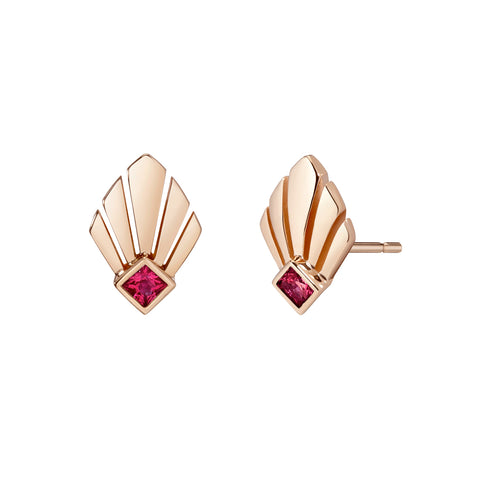 Defne Mismatch Earrings | Ruby