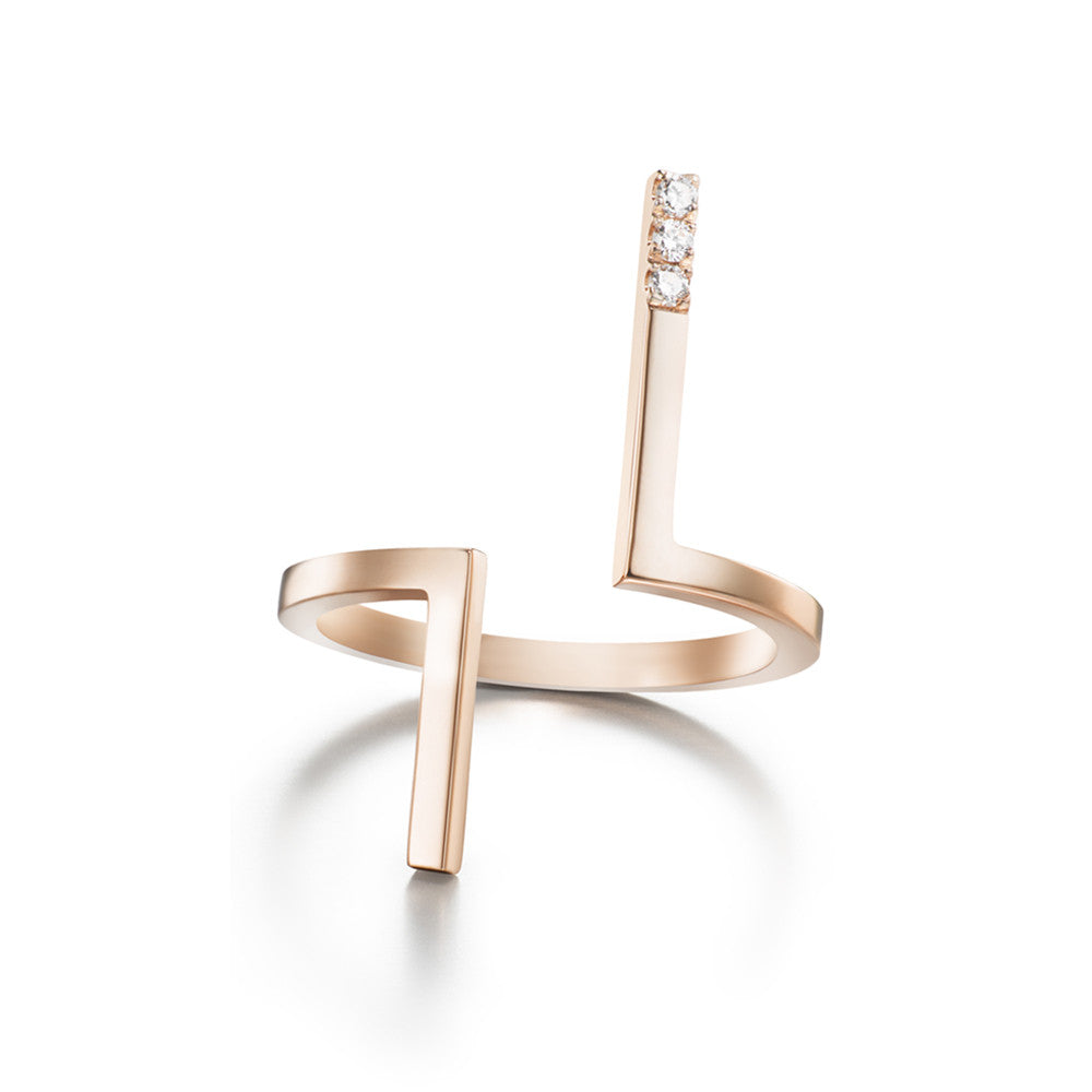 Selin Kent 14K Koko Ring with White Diamonds
