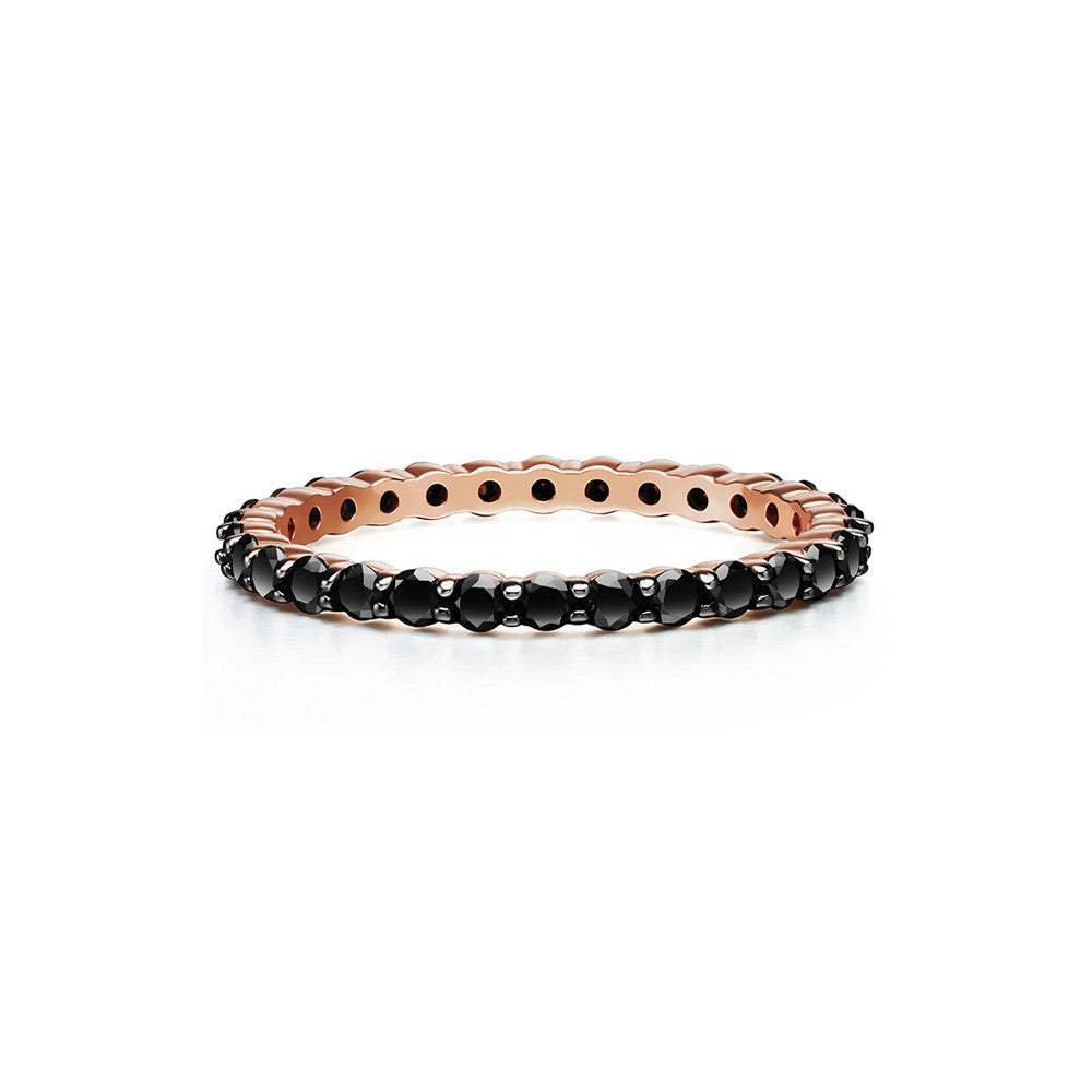 Selin Kent 14K Lara Ring with Black Diamonds