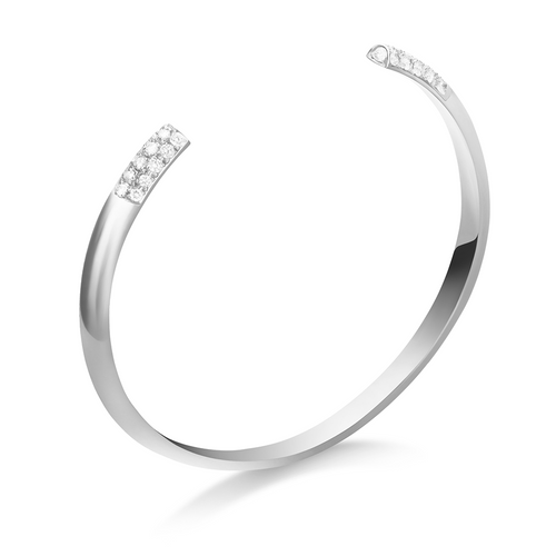 Selin Kent 14K Louise Cuff with White Diamonds
