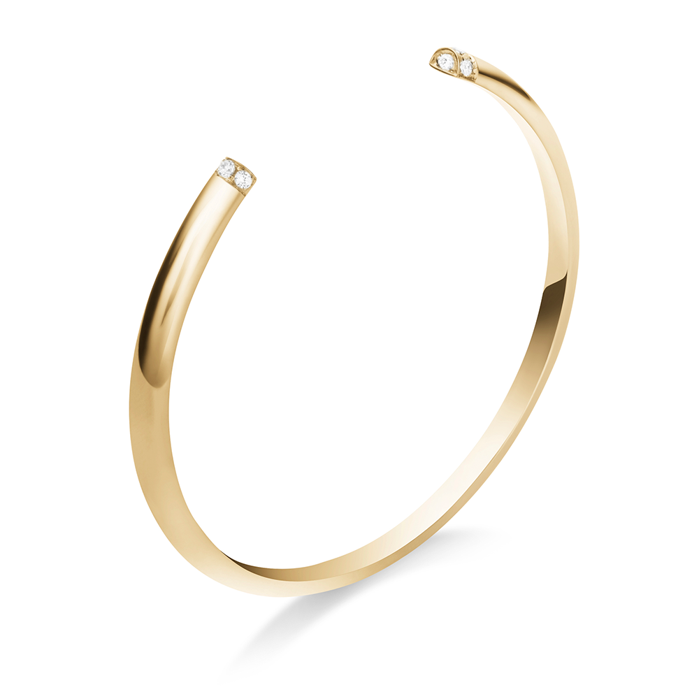 Selin Kent 14K Louise Cuff with White Diamond Accents