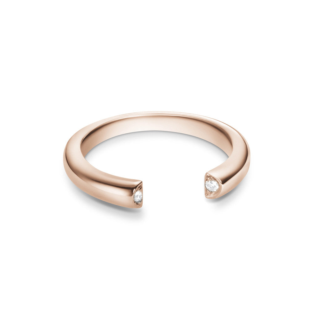 Selin Kent 14K Louise Ring with Two White Diamonds