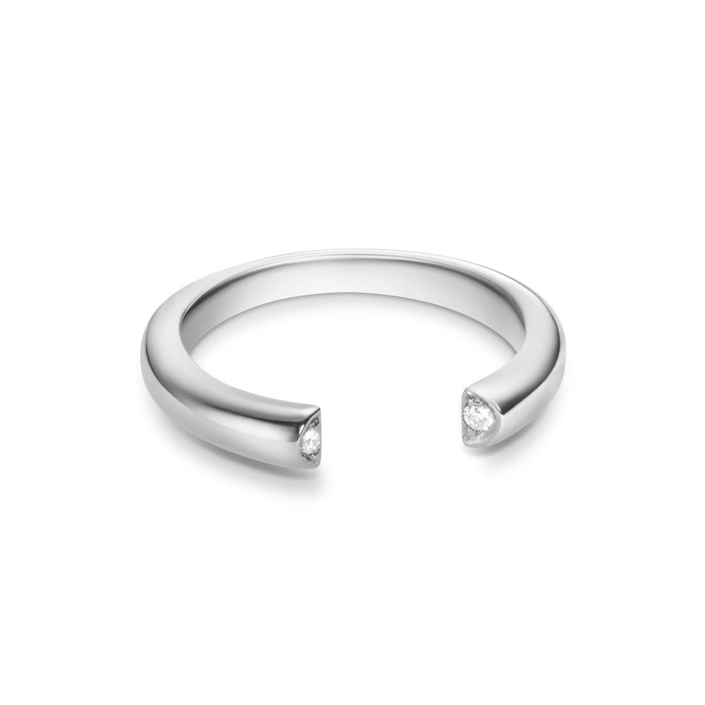 Selin Kent 14K Louise Ring with Two White Diamonds