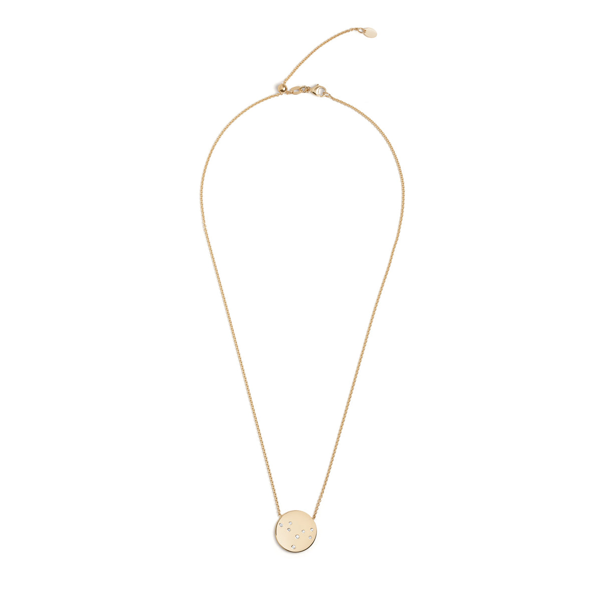 Star Sign Necklace in Yellow Gold