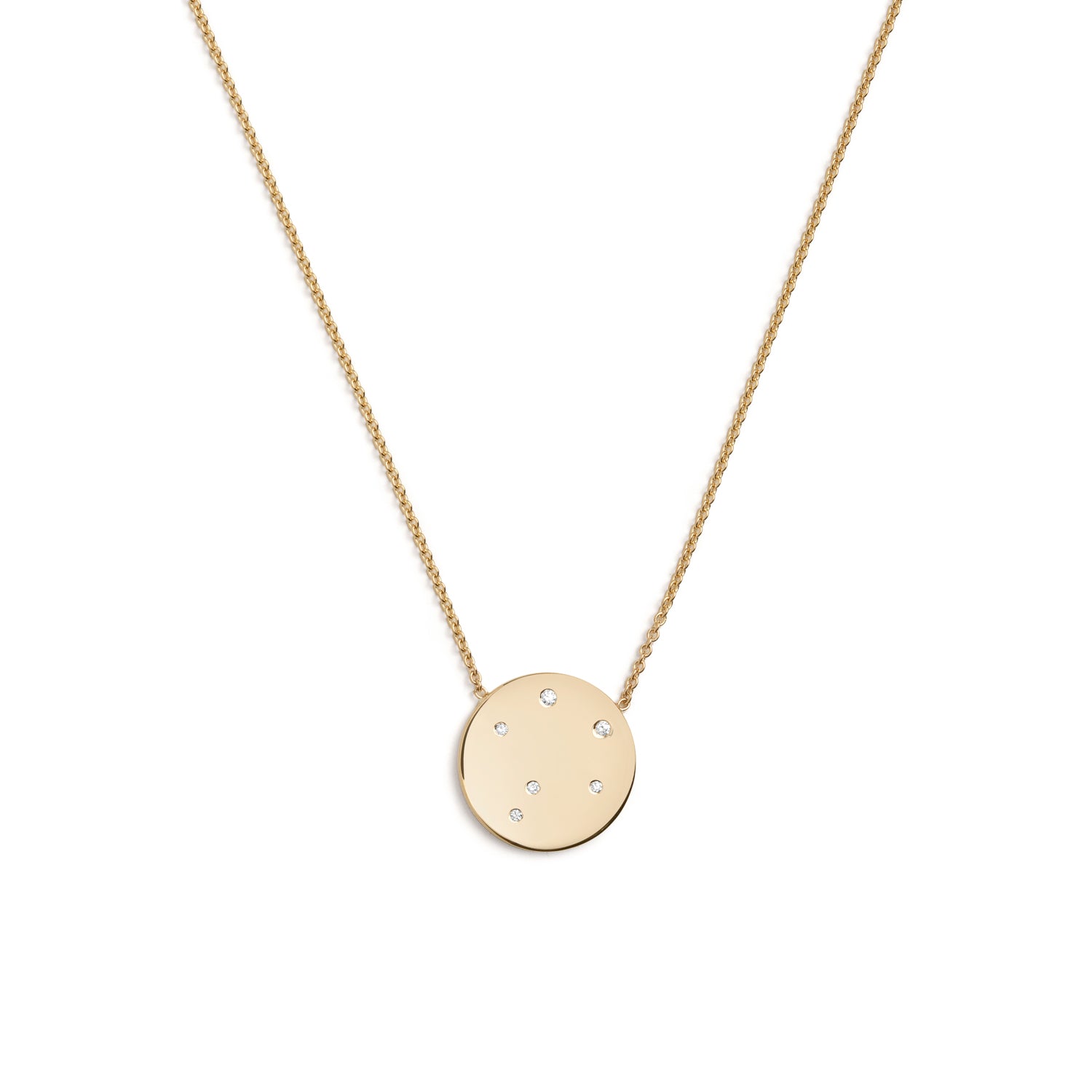 Libra Star Sign Necklace in Gold