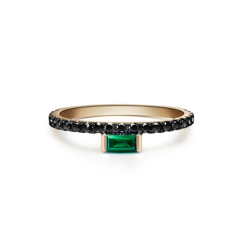 Eva Ring | Rubies and Black Diamonds