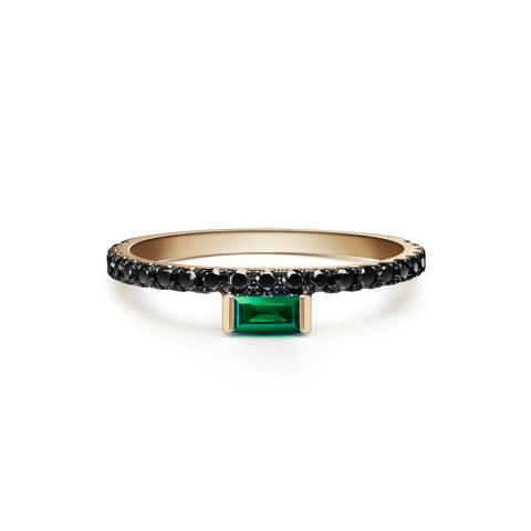 Louise Ring | Rubies and Black Diamonds