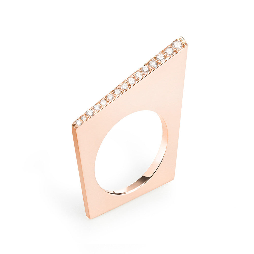 Selin Kent 14K Patti Ring with Pavé White Diamonds