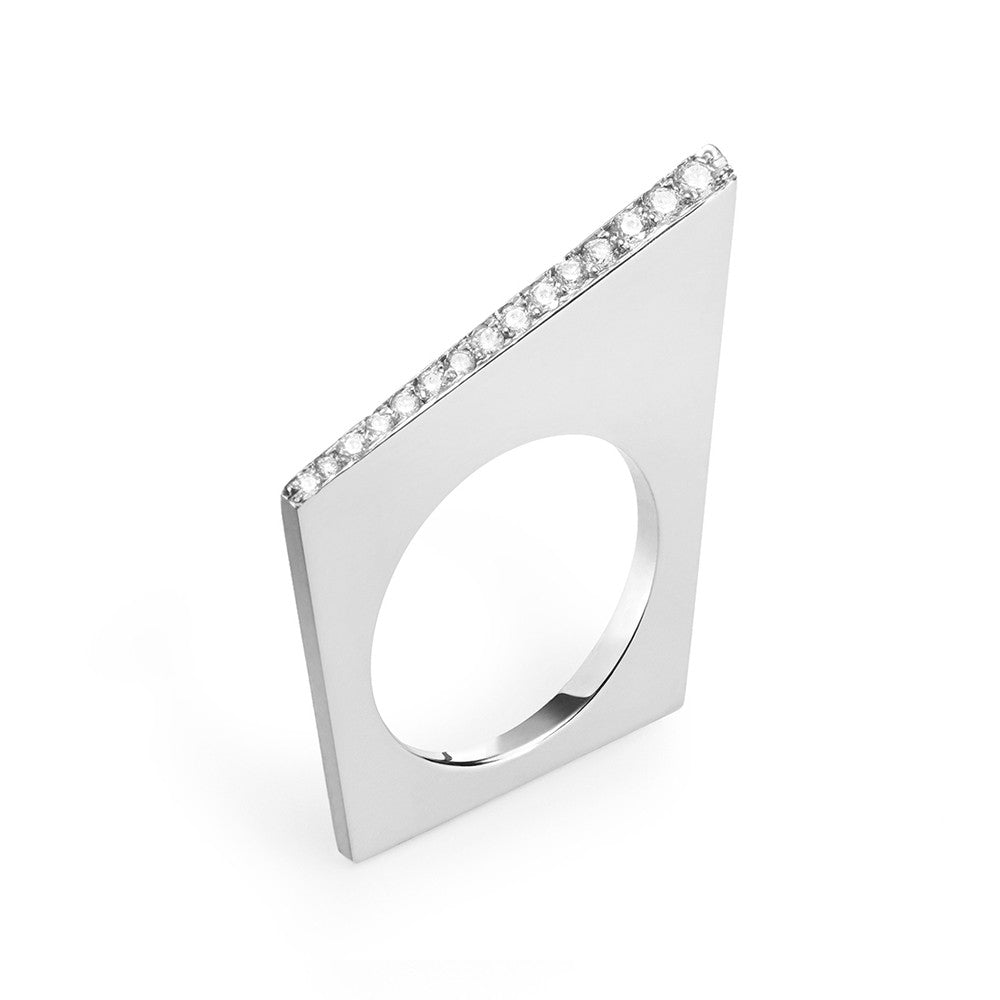 Selin Kent 14K Patti Ring with Pavé White Diamonds
