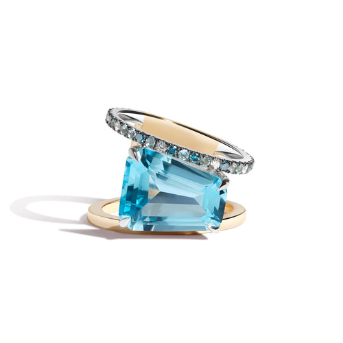 Blue Topaz PERA Ring