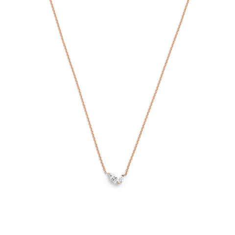 Lina Floating Diamond Link Necklace