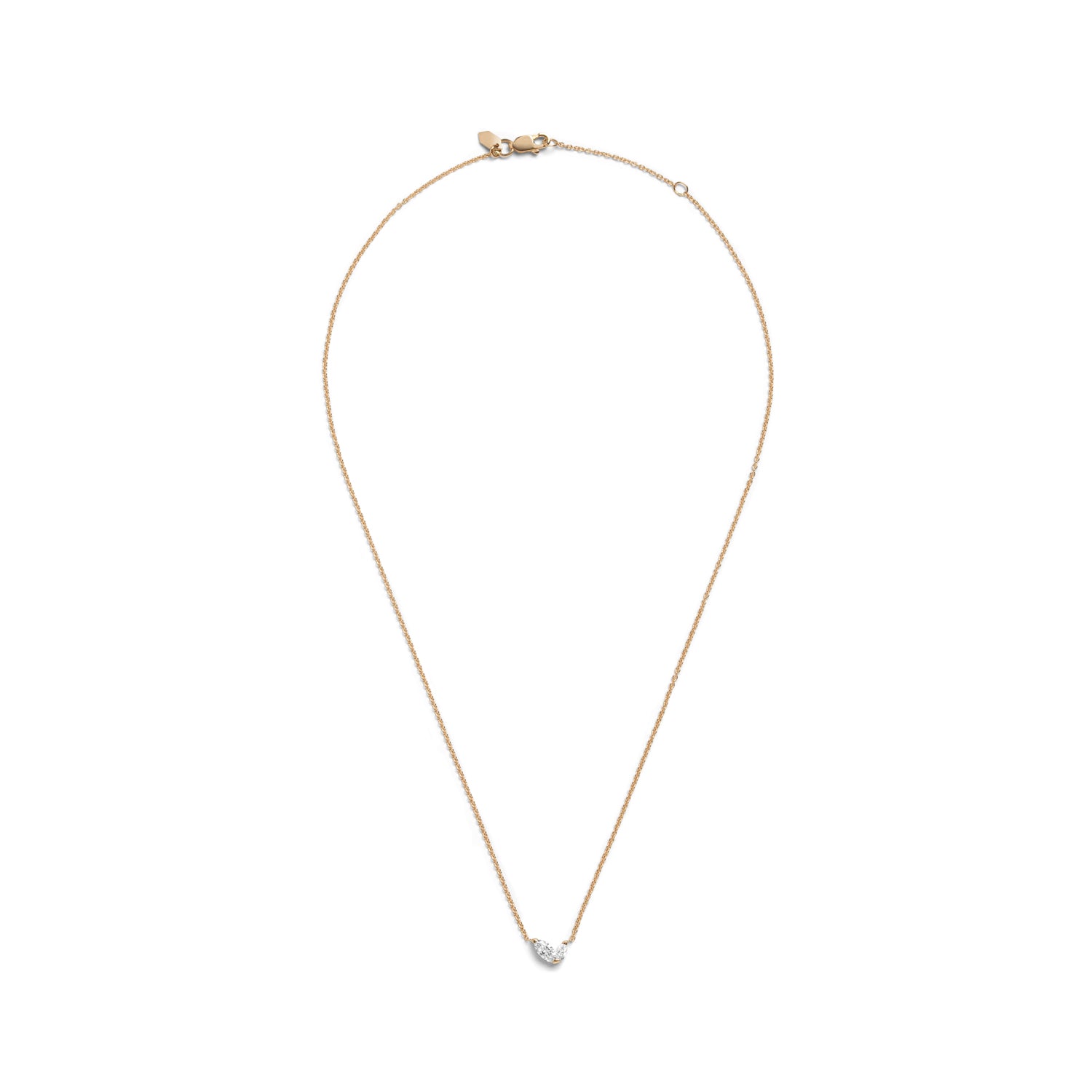 Selin Kent 14K Defne Necklace with Two Marquise White Diamonds