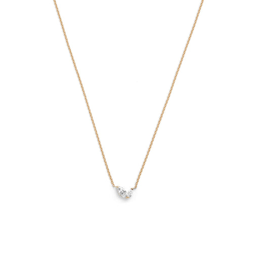 Selin Kent 14K Defne Necklace with Two Marquise White Diamonds