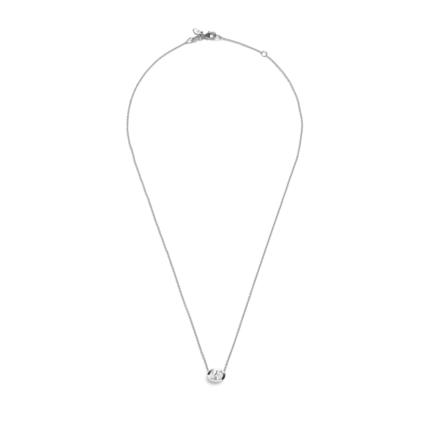 Zadie Oval Diamond Necklace – SELIN KENT