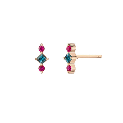 Galana Chain Earrings | Ruby