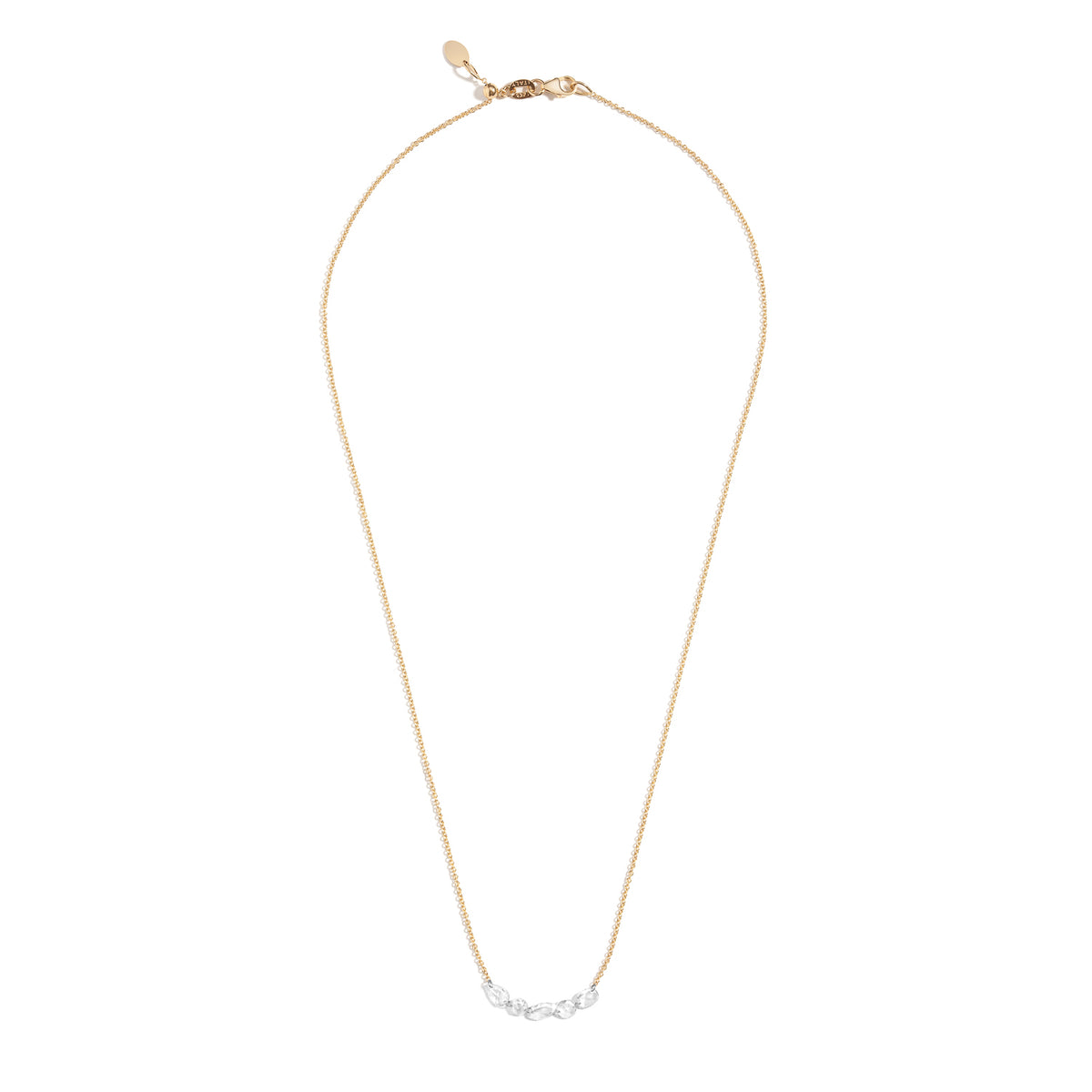 Lina Floating Diamond Link Necklace