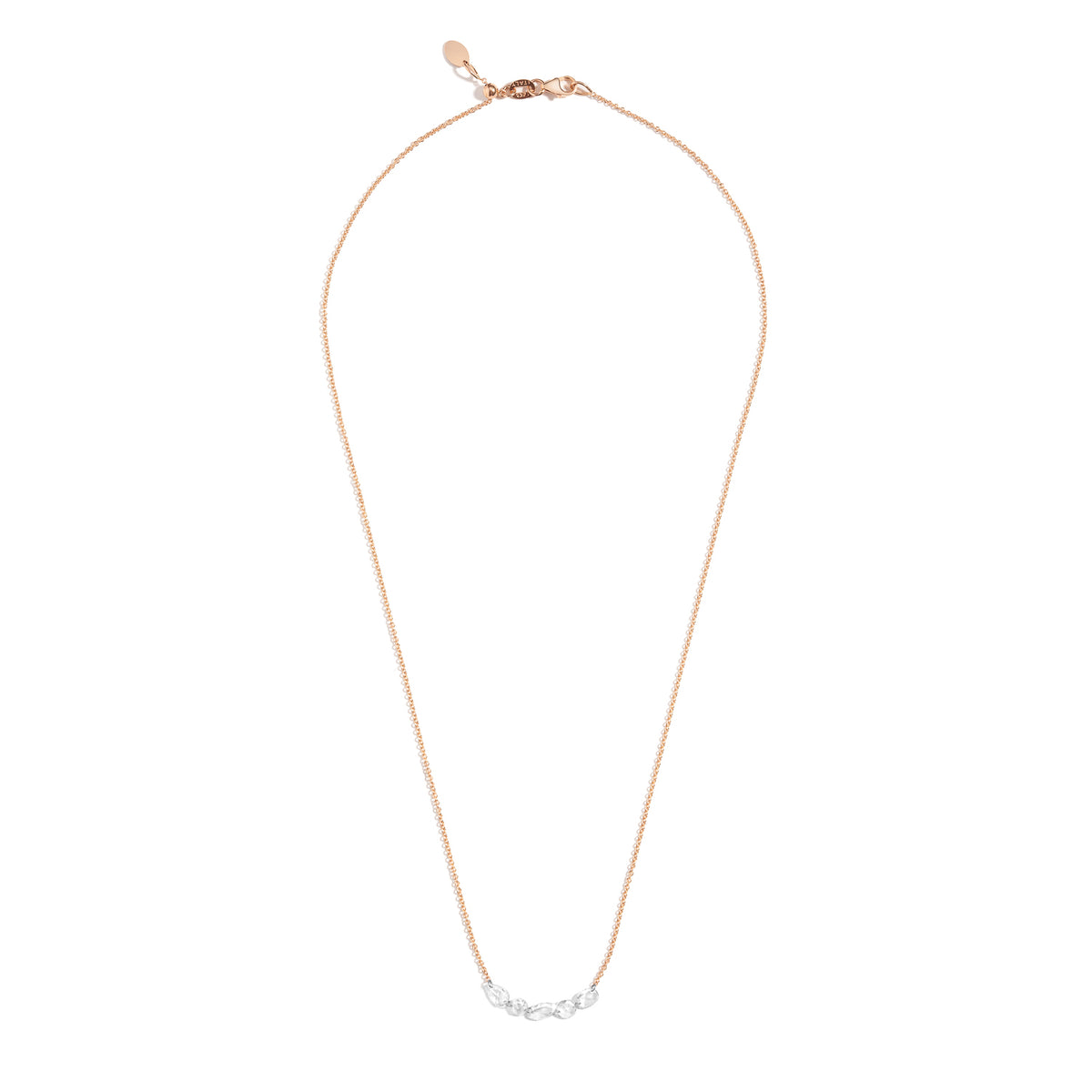 Lina Floating Diamond Link Necklace
