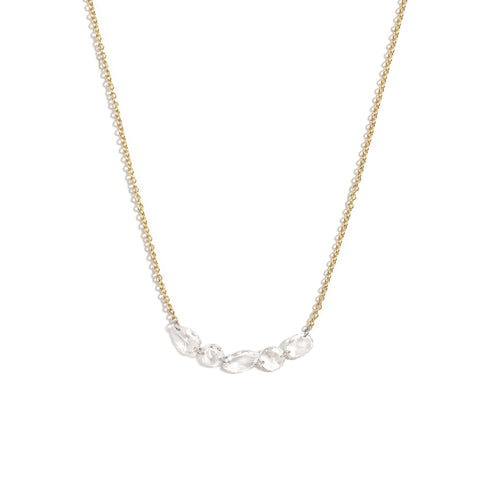 Lila Floating Rose Cut Necklace