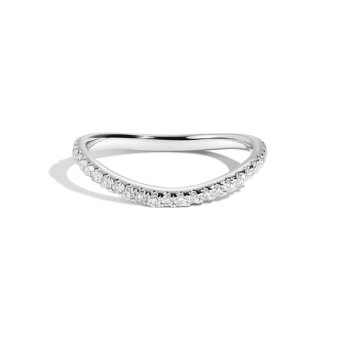 Prasiolite & White Diamond PERA Ring