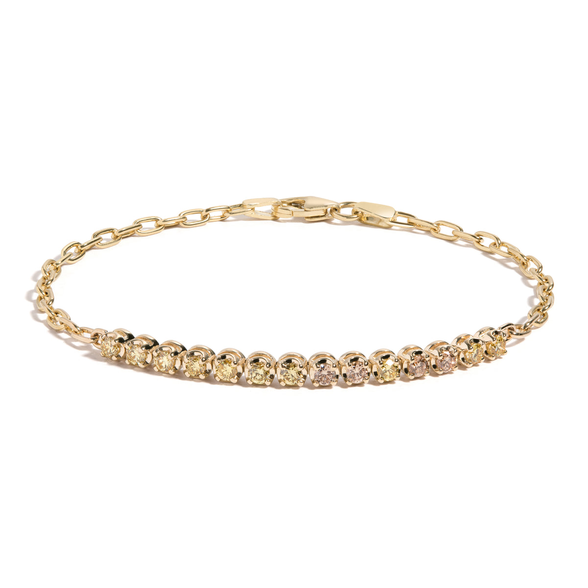 Aegean Green "Simone" Partial Tennis Bracelet