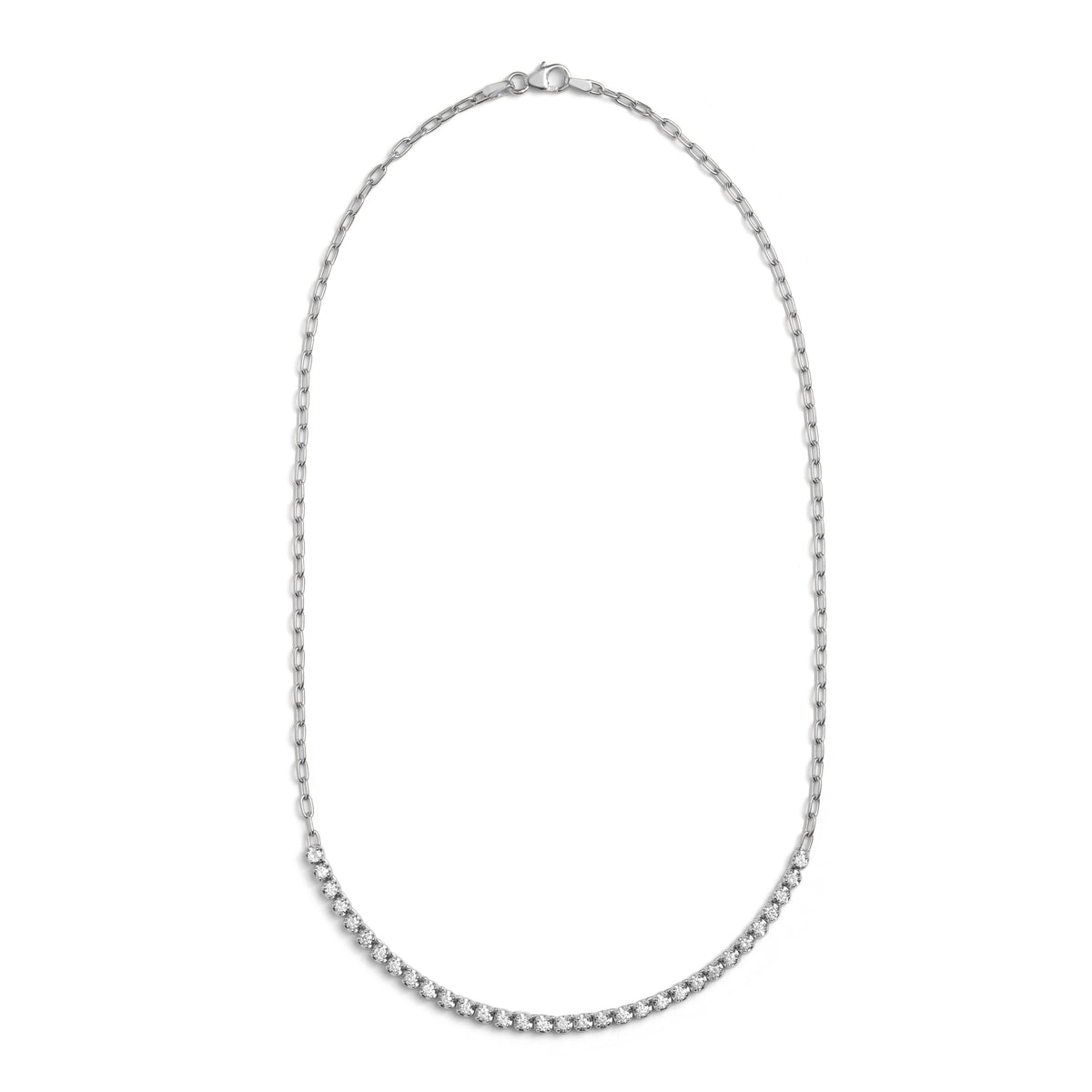 Simone Partial Tennis Necklace