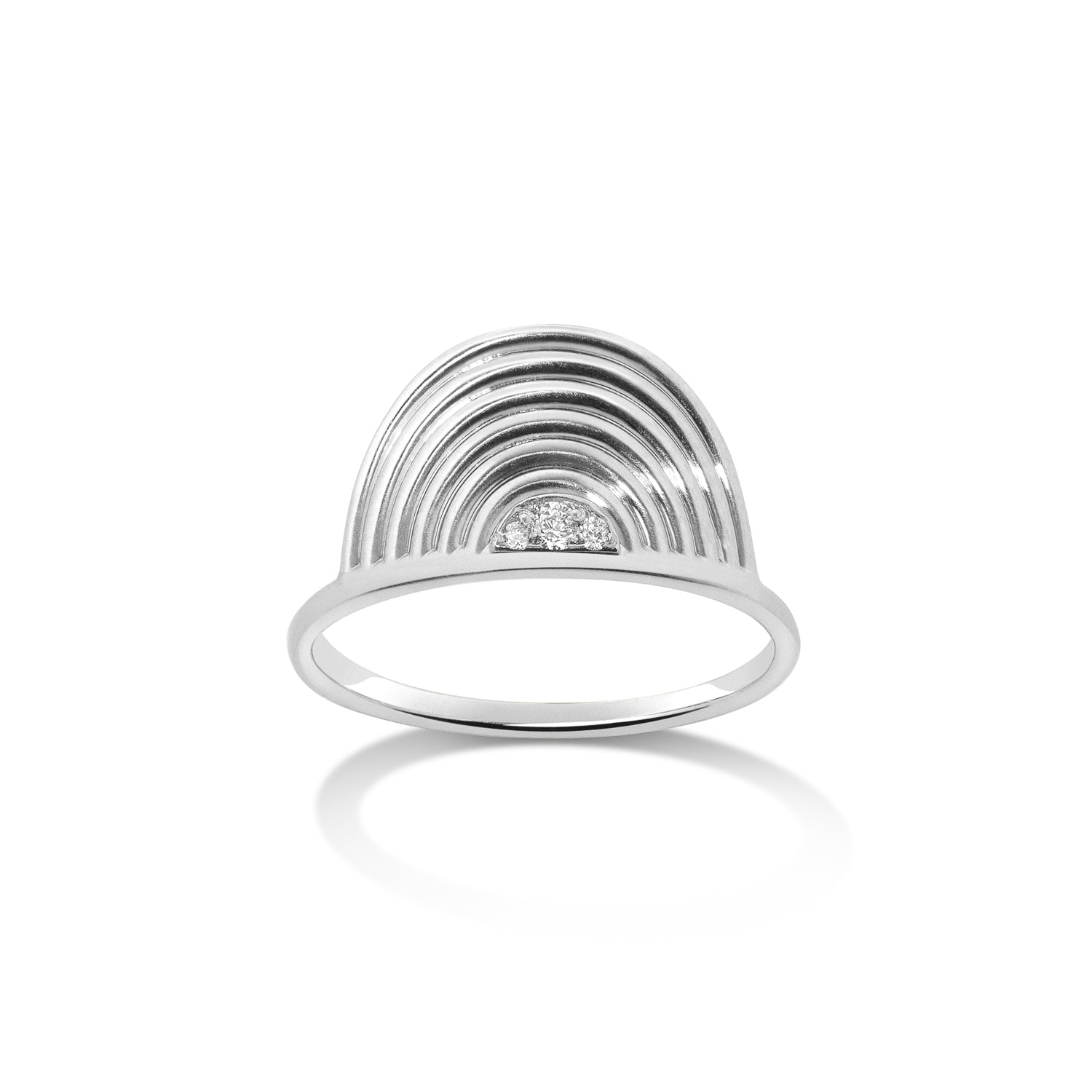 Helia Semi-Spiral Ring