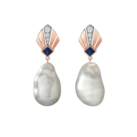 Josephine Studs | White Diamond