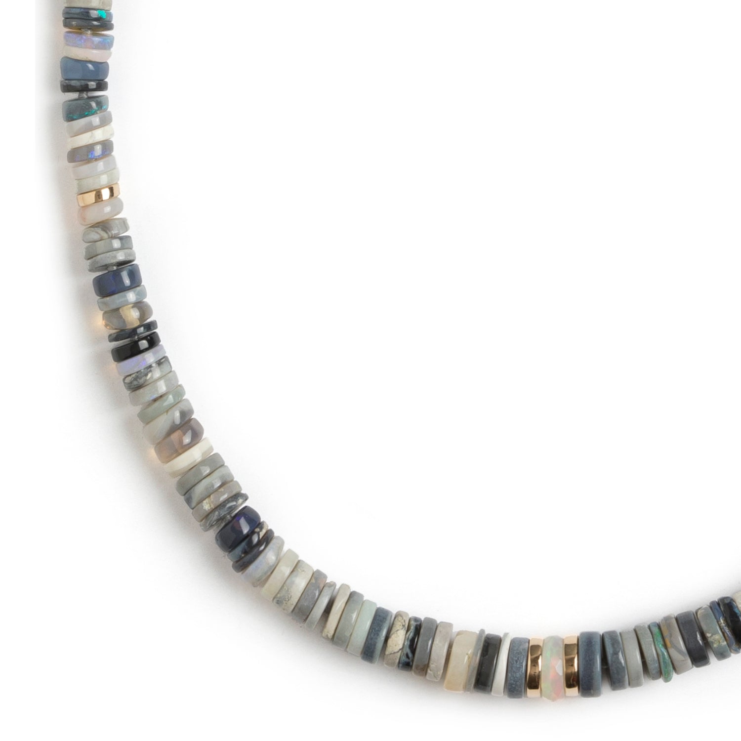 Opal Heishi Bead Necklace